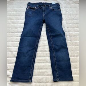 True Religion Billie Mid Rise Straight Jeans, Size 30
